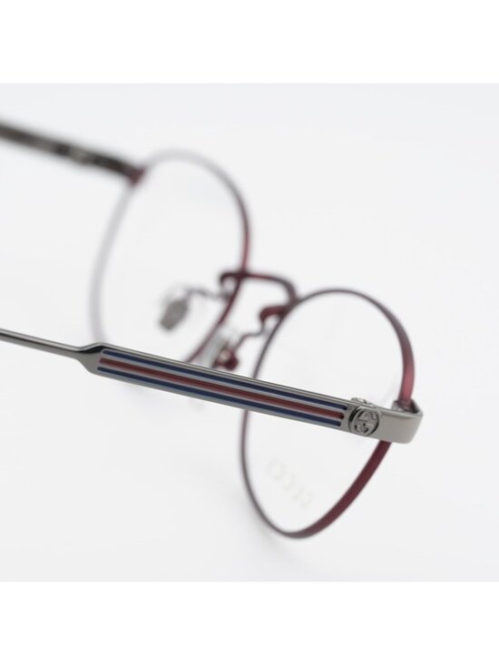 Gucci GG0591OJ 003 Eyeglasses Red / Silver 50mm Oval Frame main image 6